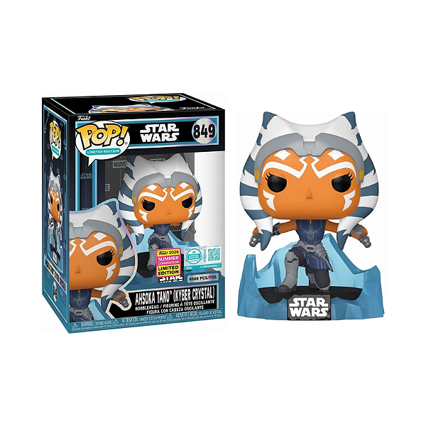 Funko Pop! Limited Edition Star Wars Ahsoka Tano (Kyber Crystal) 849 Exclusivo 9500 Pcs