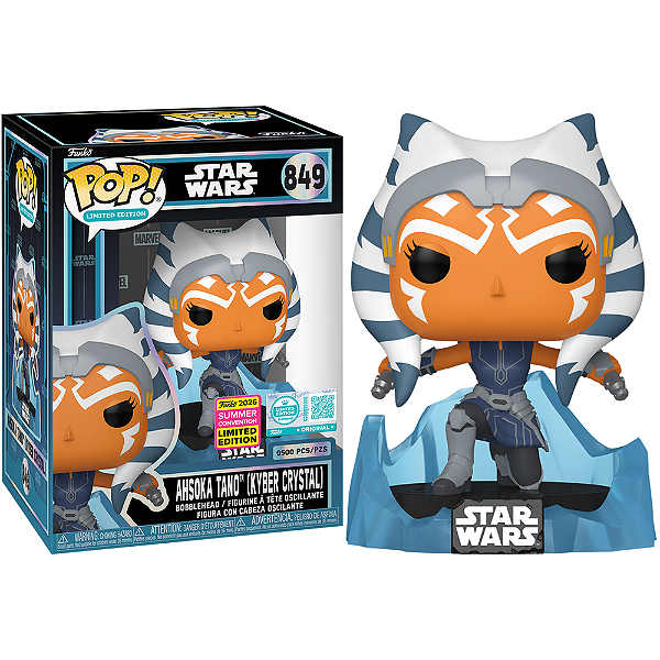 Funko Pop! Limited Edition Star Wars Ahsoka Tano (Kyber Crystal) 849 Exclusivo 9500 Pcs