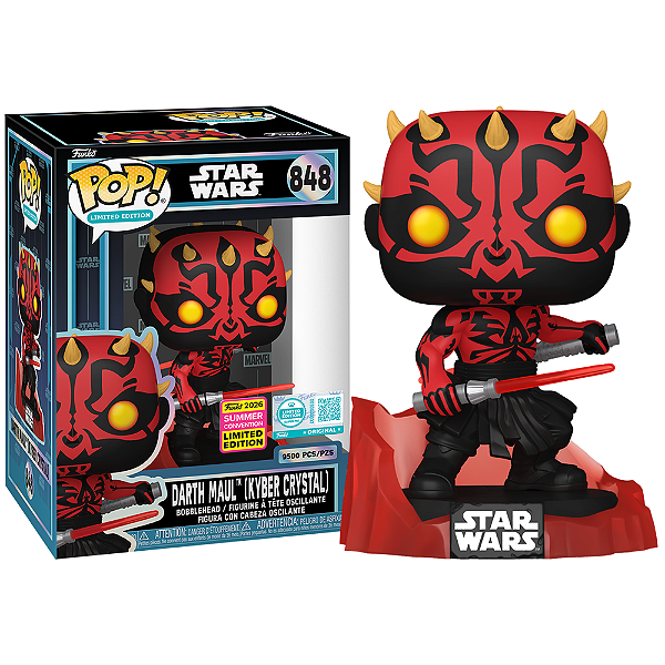 Funko Pop! Limited Edition Star Wars Darth Maul (Kyber Crystal) 848 Exclusivo 9500 Pcs