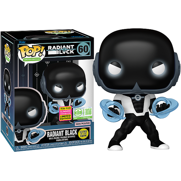 Funko Pop! Limited Edition Radiant Black 60 Exclusivo Glow 5000 PCs