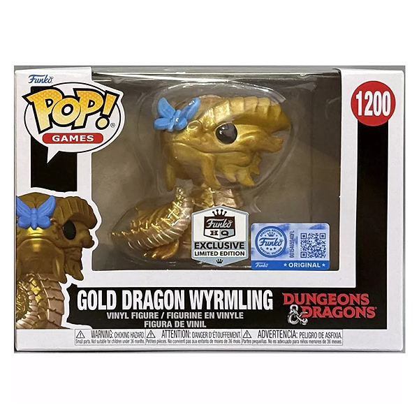 Funko Pop! Games Dungeons & Dragons Gold Dragon Wyrmling 1200 Exclusivo