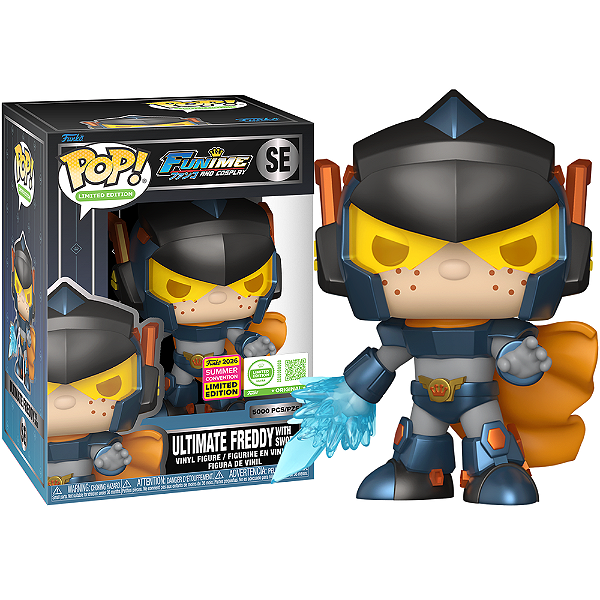Funko Pop! Limited Edition Funime And Cosplay Ultimate Freddy With Sword SE Exclusivo 5000 PCS