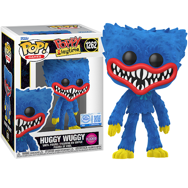 Funko Pop! Games Poppy Playtime Huggy Wuggy 1262 Exclusivo Flocked