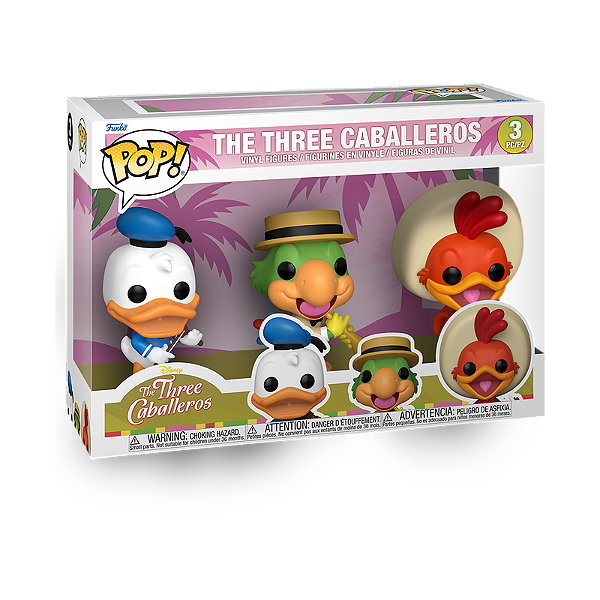 Funko Pop! Disney The Three Caballeros/ A Lenda Dos Três Caballeros 3 Pack