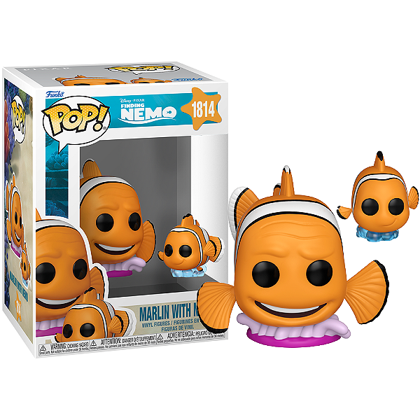 Funko Pop! Disney Procurando Nemo Marlin With Nemo 1814