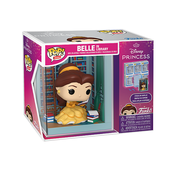 Funko Pop! Nooks Filme Disney A Bela E A Fera Belle in Library