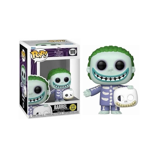 Funko Pop! Disney O Estranho Mundo de Jack Barrel 1810 Exclusivo Glow