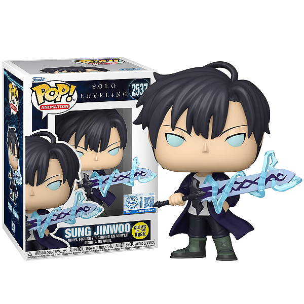 Funko Pop! Animation Solo Leveling Sung Jinwoo 2537 Exclusivo Glow