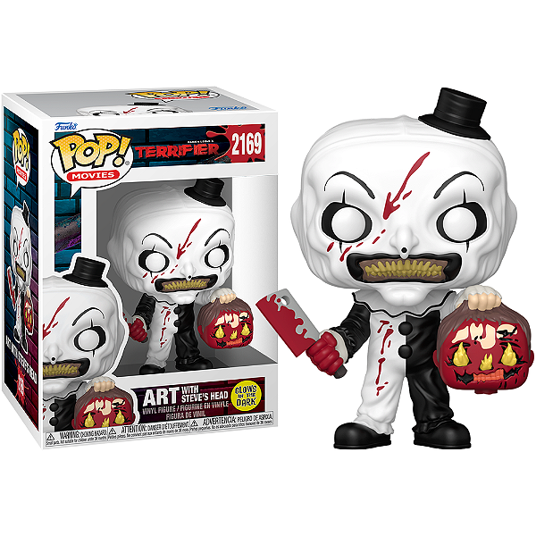 Funko Pop! Filme Terrifier Art With Steve's Head 2169 Exclusivo Glow