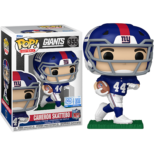Funko Pop! Football Giants Cameron Skattebo 355 Exclusivo