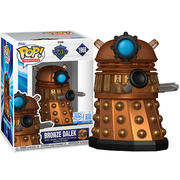 Funko Pop! Television Doctor Who Bronze Dalek 1968 Exclusivo Metallic