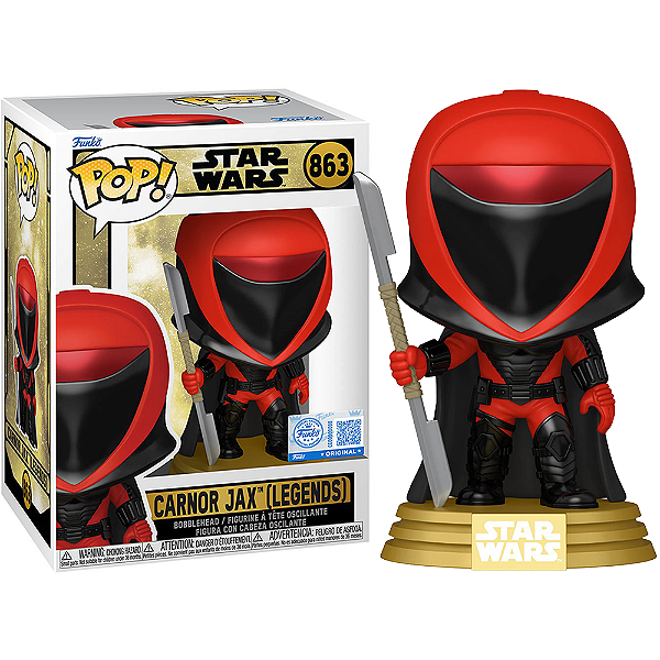 Funko Pop! Television Star Wars Carnor Jax (Legends) 863 Exclusivo