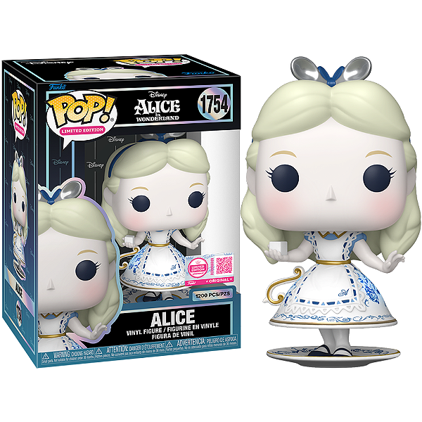 Funko Pop! Limited Edition Disney Alice In Wonderland Alice 1754 Exclusivo 1200 Pcs