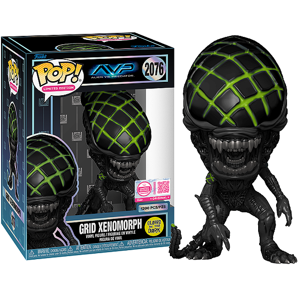 Funko Pop! Limited Edition AVP Grid Xenomorph 2076 Exclusivo Glow 1200 Pcs