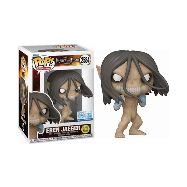 Funko Pop! Animation Attack On Titan Eren Jaegar 2584 Exclusivo Glow