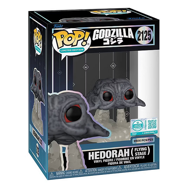 Funko Pop! Limited Edition Godzilla Hedorah Flying Stage 2125 Exclusivo 9500 PCS