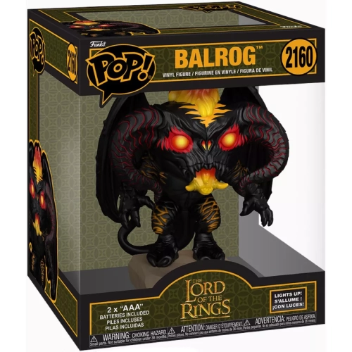 Funko Pop! Filme O Senhor Dos Aneis Balrog 2160 Com Luzes