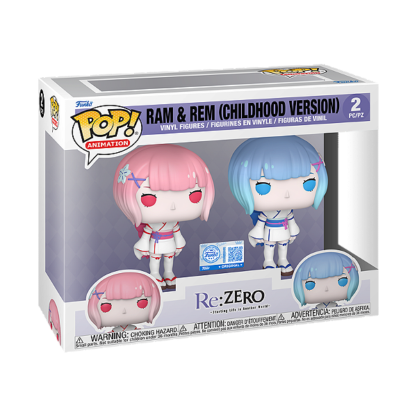 Funko Pop! Animation Re:Zero Ram And Rem 2 Pack Exclusivo