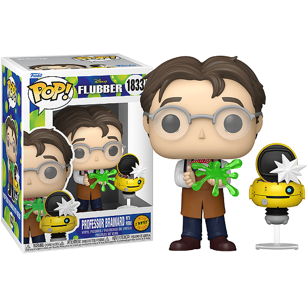 Funko Pop! Disney Flubber Professor Brainard With Weebo 1833 Exclusivo Chase