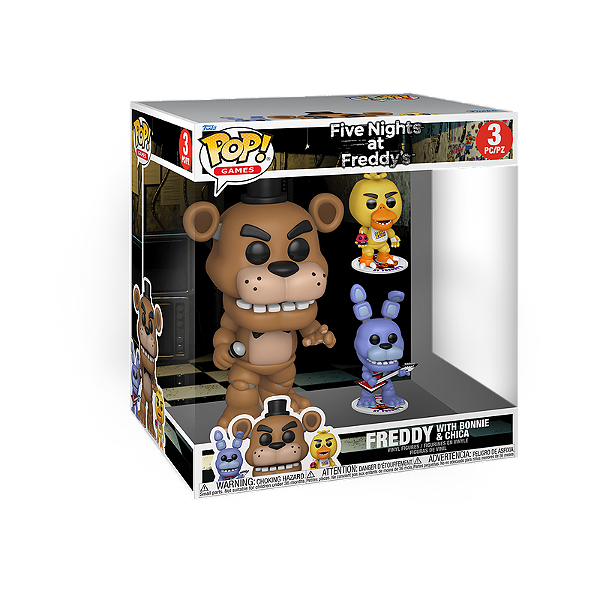 Funko Pop! Games Five Night At Freddys Freddy With Bonnie And Chica 3 Pack