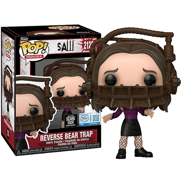Funko Pop! Filme Terror Saw Reverse Bear Trap 2128 Exclusivo