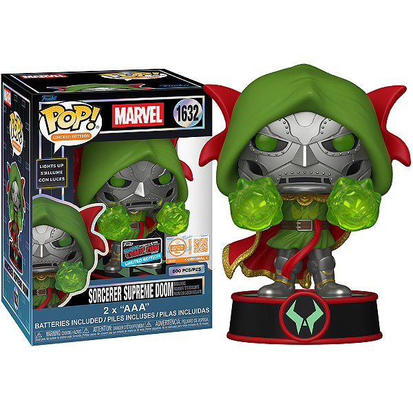 Funko Pop! Limited Edition Marvel Sorcerer Supreme Doom 1632 Exclusivo 500 Pcs