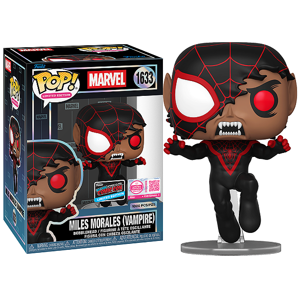 Funko Pop! Limited Edition Marvel Miles Morales (Vampire) 1633 Exclusivo 1000 PCS