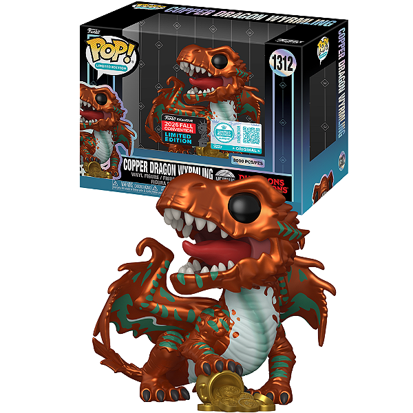 Funko Pop! Limited Edition Dungeons & Dragons Copper Dragon Wyrmling 1312 Exclusivo 8000 PCS