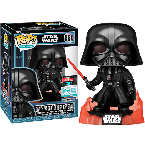 Funko Pop! Limited Edition Star Wars Darth Vader (Kyber Crystal) 860 Exclusivo 9500 PCS