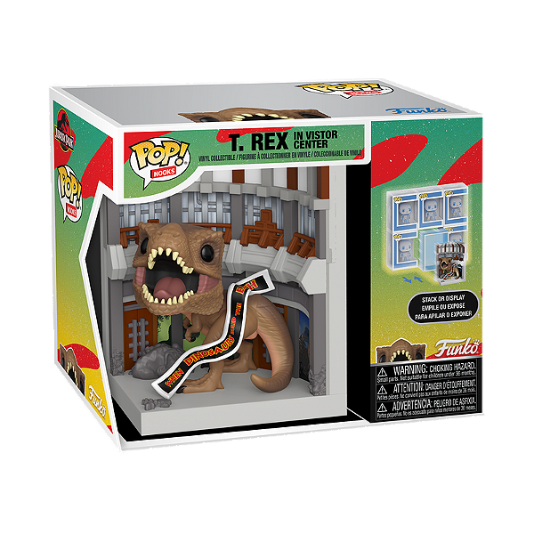 Funko Pop! Nooks Jurassic Park T. Rex in Visitor Center