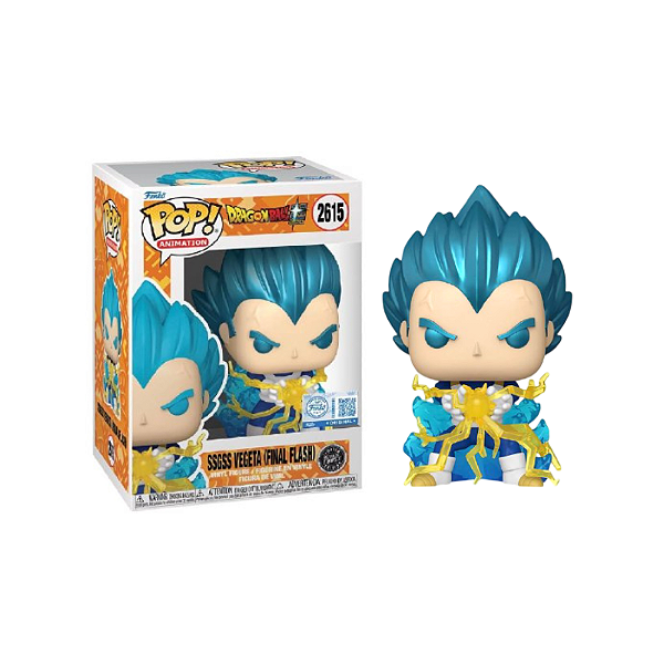 Funko Pop! Animation Dragon Ball Super SSGSS Vegeta 2615 Exclusivo Glow Chase