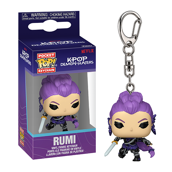 Funko Pop! Keychain Chaveiro Guerreiras do K-Pop Demon Hunters Rumi