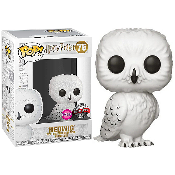 Funko Pop! Filme Harry Potter Hedwig 76 Exclusivo Flocked