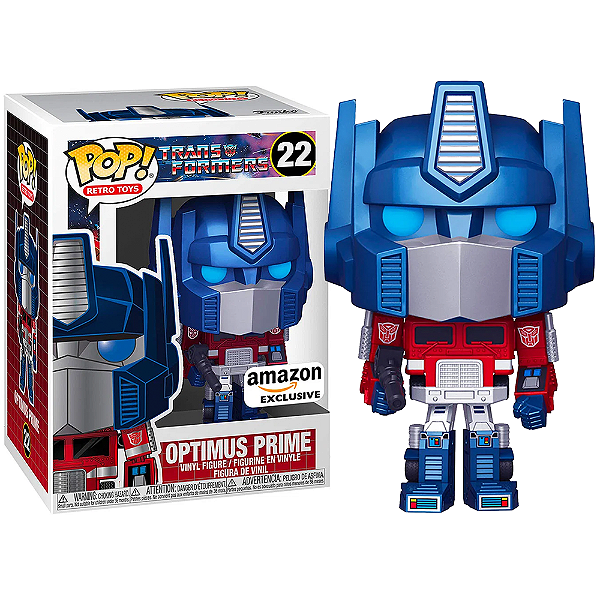 Funko Pop! Retro Toys Transformers Optimus Prime 22 Exclusivo Metallic