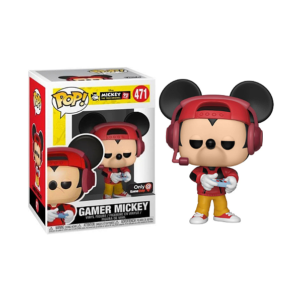 Funko Pop! Disney Mickey Mouse Gamer Mickey 471 Exclusivo