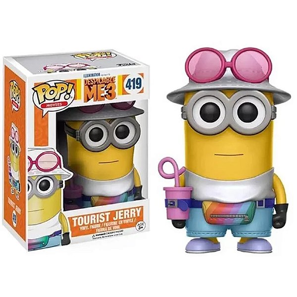 Funko pop! Filme Meu Malvado Favorito Minions Tourist Jerry 419