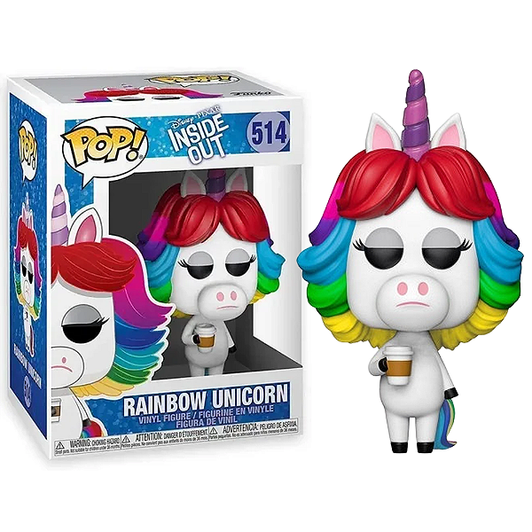 Funko Pop! Disney Divertida Mente Rainbow Unicorn 514 Exclusivo