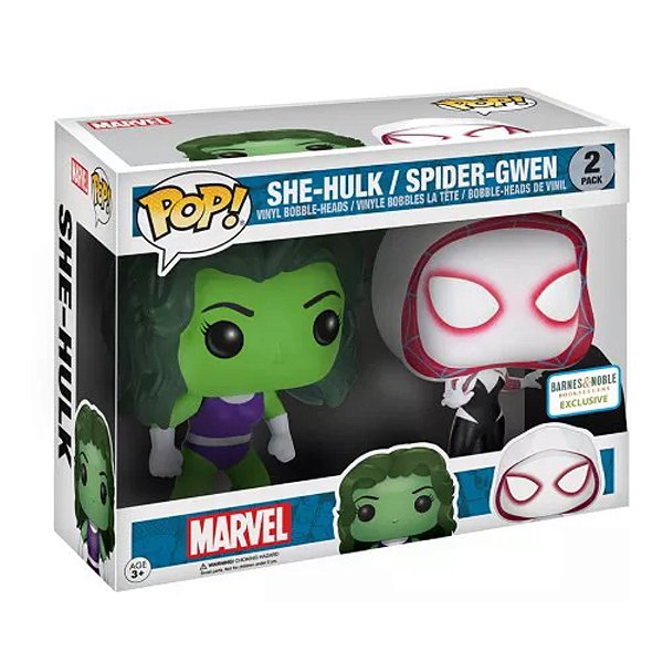 Funko Pop! Marvel Mulher Hulk She Hulk / Spider Gwen 2 Pack