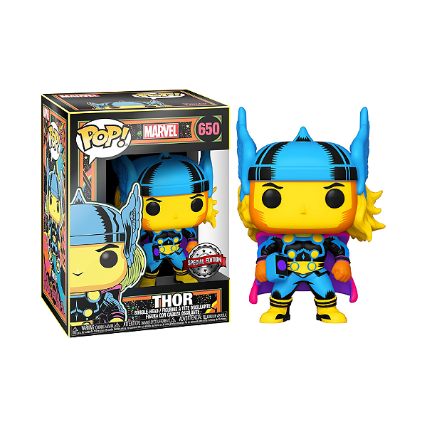 Funko Pop! Marvel Blacklight Thor 650 Exclusivo