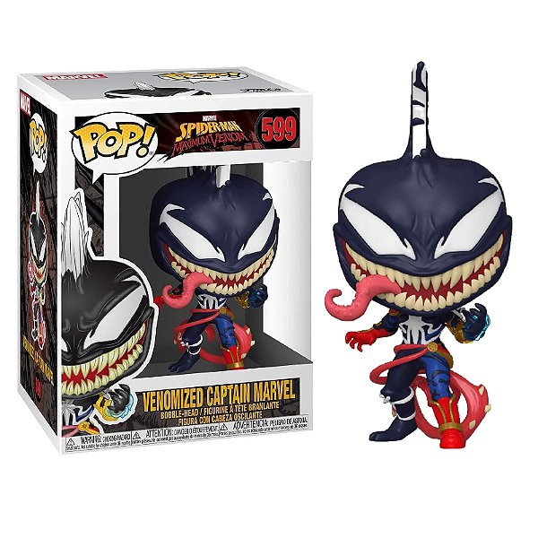 Funko Pop! Marvel Homem Aranha / Spider Man Venomized Capita Marvel / Captain Marvel 599