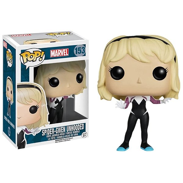 Funko Pop! Marvel Homem Aranha / Spider Man Spider Gwen Unhooded 153 Exclusivo