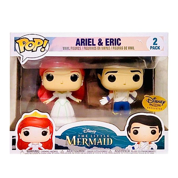 Funko Pop! Filme Disney A Pequena Sereia Ariel & Eric 2 Pack Exclusivo