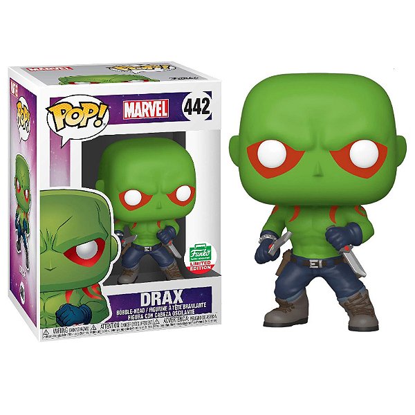 Funko Pop! Filme Marvel Guardiões da Galáxia / Guardians Of The Galaxy Drax 442 Exclusivo