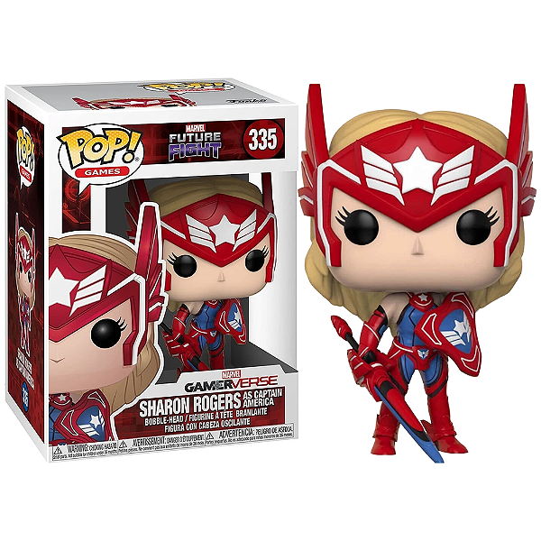 Funko Pop! Games Marvel Future Fight Sharon Rogers As Captain America 335