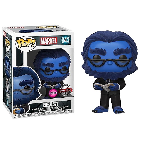 Funko Pop! Marvel X-Men Beast 643 Exclusivo Flocked