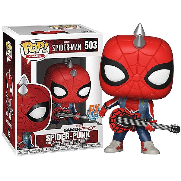 Funko Pop! Marvel Homem Aranha / Spider Man Spider Punk 503 Exclusivo