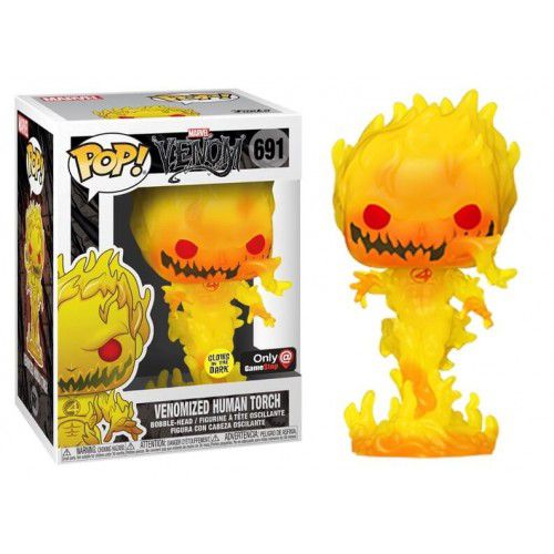 Funko Pop! Marvel Venomized Human Torch 691 Exclusivo Glow