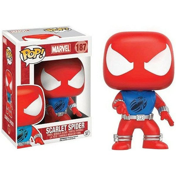 Funko Pop! Marvel Homem Aranha / Spider Man Scarlet Spider 187 Exclusivo