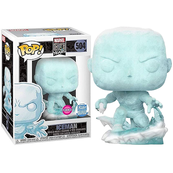 Funko Pop! Marvel Iceman 504 Exclusivo Flocked