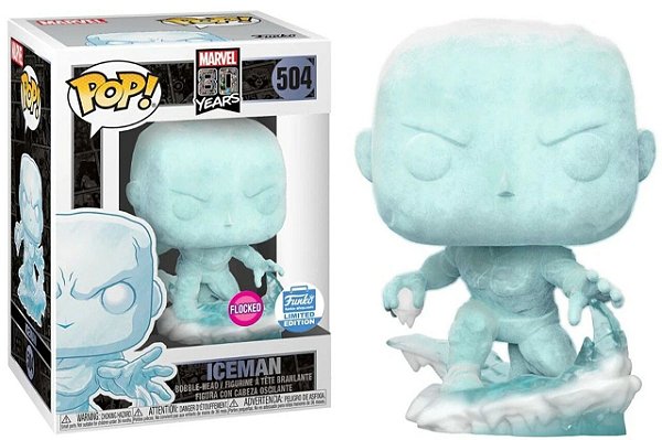 Funko Pop! Marvel Iceman 504 Exclusivo Flocked